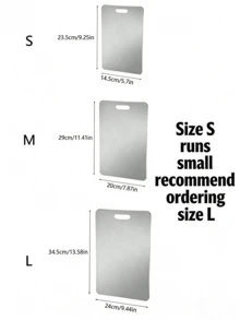 1pc High-Quality Double-Sided Stainless Steel Cutting Board - Reinforced Durable, Anti-Mold, Suitable For Kitchen And Dining, Easy To Clean With Water, Hygienic