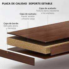 120cm Zapateras Para Zapatos Gran Capacidad Vintage Para Hogar - Marrón - Ver 8