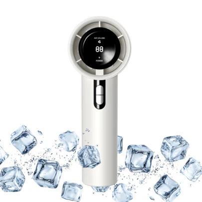 Handheld Fan [100-Speed Turbo Wind Pro],5000mAh Portable Rechargeable Fan With LED Display, Powerful Motor, Summer Essentials For Travel,Beach,Vacation,Makeup,Concerts,Cruise