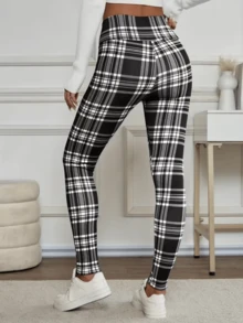 1pc Winter Sport Leggings High Waist Thick Pants Letter Embroidery Velvet Thick Thermal Pants Fleece Legging Winter Clothes Women  Women's Winter Clothing Of Women's Winter Clothing Women's Winter Fashion Women's Winter Promotion Of Women's Winter Clothing Christmas   Conjunto Deportivo  Leggings Para Mujer  Licras Para Mujer  Joggers Women  Jogger Para Mujer  Leggings For Women  Yoga Pants Gym Set   Leggings Set - 白色 - 查看 4