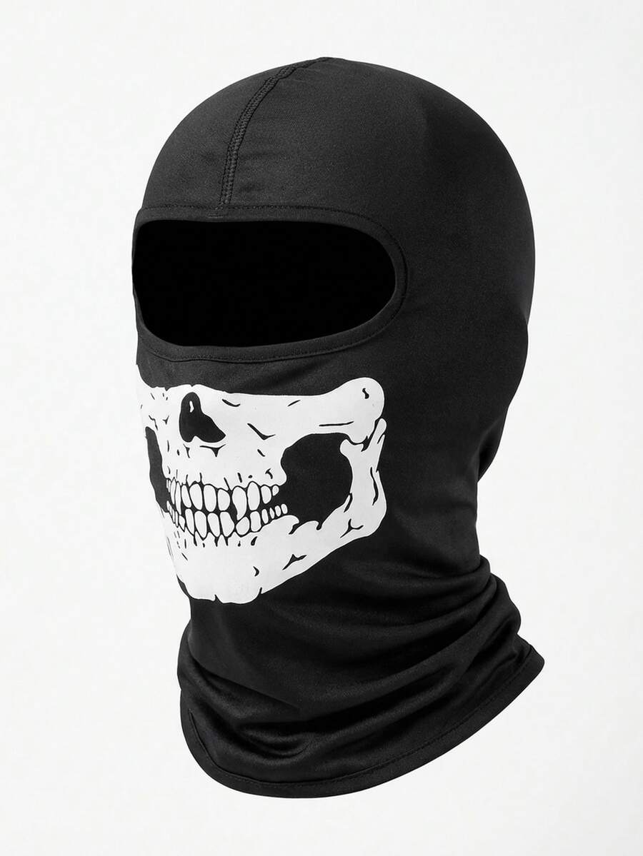1/2/3/4pcs Unisex Skull Face Mask Balaclava, Suitable For Cycling, Hiking, Party, Skiing - Multicolor - View 1