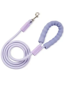 1pc Reflective Dog Leash With Comfortable Padded Handle, Woven Nylon, Shock-Absorbing Outdoor Training Pet Lead Suitable For Large, Medium, Small Dogs, 360° Swivel Tangle-Free Hook - Multicolor - View 17