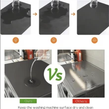 1 pièce Tapis de cuisine en silicone résistant à la chaleur et en diatomite, tapis absorbant antidérapant, set de table isolant, dessous de verre avec ventouses, tapis pour machine à café, tapis de salle à manger, tapis pour évier, tapis de bar à café, tapis pour animaux de compagnie, accessoire de cuisine pour la maison - Noir - Voir 4