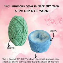 50g/Pack Glow-In-The-Dark Yarn, Glow Yarn, DIY Handcraft Knitting, Crochet, Carpet, Hat, Clothing - Multicolor - View 43