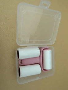 1个手柄 + 3个可替换滚轮，便携式脱毛器：一次清洁一卷毛发，小巧便携！可粘附毛发，去除宠物毛发，清洁绒毛和碎屑，不损伤织物。适用于宠物毛发、家具、沙发、地毯、汽车座椅、汽车配件、家居用品和旅行必备品。 - 彩色 - 查看 13