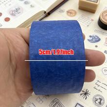 1pc Blue Painter Masking Tape For Painting Edges Trim Wall Ceiling Finishing Clean Release Trim Edge Painter's Tape Residue Free Masking Tape - Blue - View 2