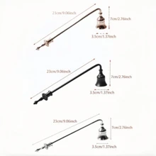 多色金属烛台 - 优雅手柄设计，轻松熄灭火焰，节日家居装饰礼品，适用于圣诞节、情人节、生日和感恩节，节日配件 | 精致风格 | 坚固耐用 - 彩色 - 查看 4