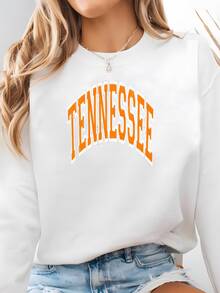 Sudadera Tennessee Vintage, Sudadera Tennessee Afligido, Regalo Tennessee, Sudadera Del Estado Voluntario, Regalo De Estudiante Universitario, Tennessee Sudadera - Blanco - Ver 1