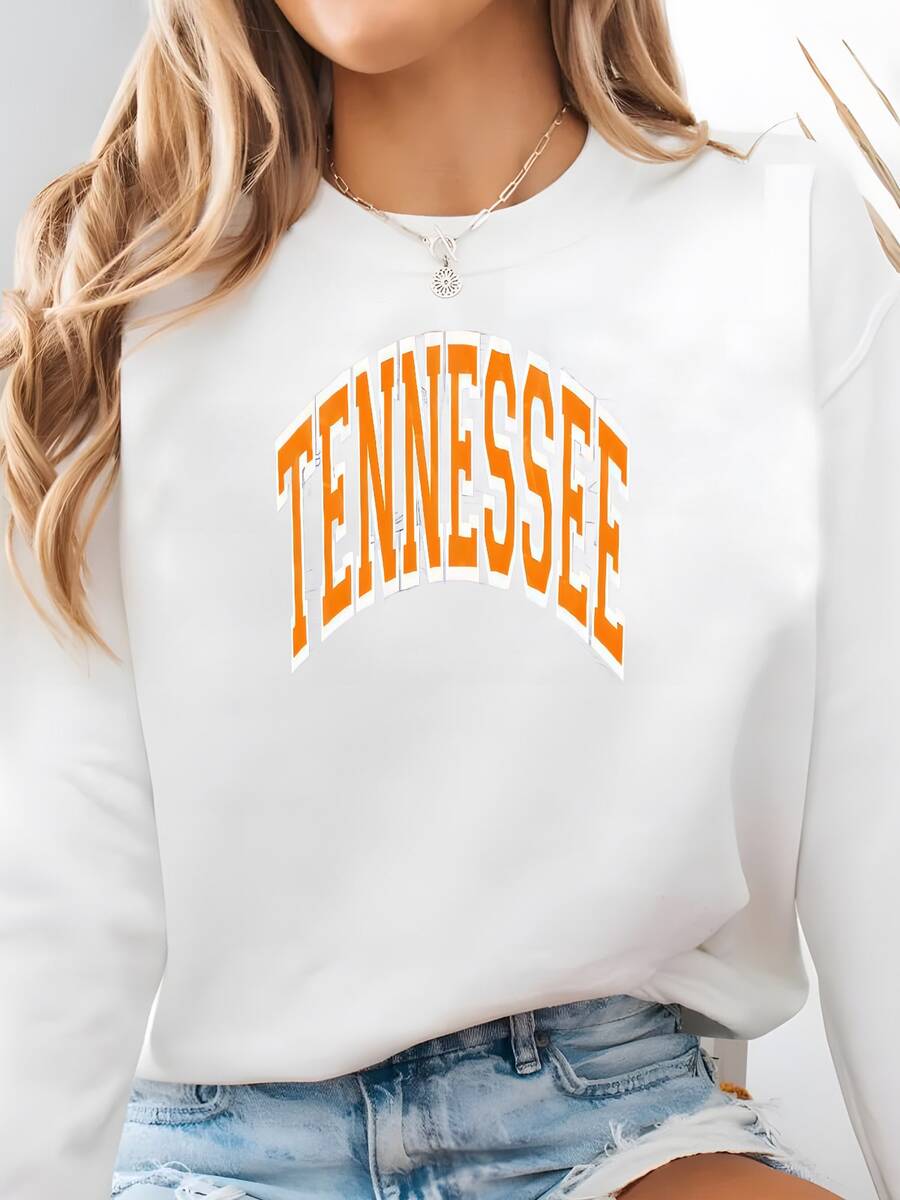Sudadera Tennessee Vintage, Sudadera Tennessee Afligido, Regalo Tennessee, Sudadera Del Estado Voluntario, Regalo De Estudiante Universitario, Tennessee Sudadera - Blanco - Ver 1