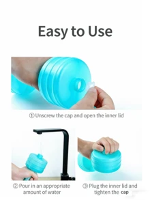 1/2pcs 1000ml Adjustable Weight Dumbbell Fitness Equipment, Water-Filled Dumbbell, Suitable For Home Gym Training, Plastic Water Bottle, Can Be Used For Workout And Yoga Training (Unwatered During Transportation, Need To Fill Water By Yourself) - Fitness Accessories