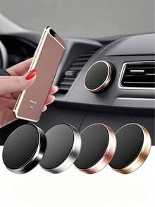 1. Multifunctional Mini Magnetic Phone Holder, 360 Degree Rotation, Suitable For All Smartphones, Can Be Used On Car Dashboard, Home, Kitchen And Office - Circular Magnetic Holder - View 2