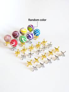 Juego de Pelota Saltarina - Incluye Pelotas de Goma y Canicas de Metal Dorado/Plateado. Este Juego Divertido Vintage es Perfecto para Reuniones Familiares. Este Juego Clásico de Canicas Combina Entretenimiento y Desarrollo de Habilidades. Es un Regalo Ideal para la Noche de Juegos de Fiesta de Navidad - Multicolor - Ver 6