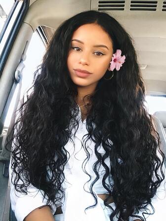 150% Density Women's Long Wavy Curly Wig - Black Kanekalon High Temperature Fiber, Adjustable Cap, Suitable For All Skin Tones, Thick Curly Hair, Lace-Free High Temperature Fiber Full Wig, Suitable For Daily Wear