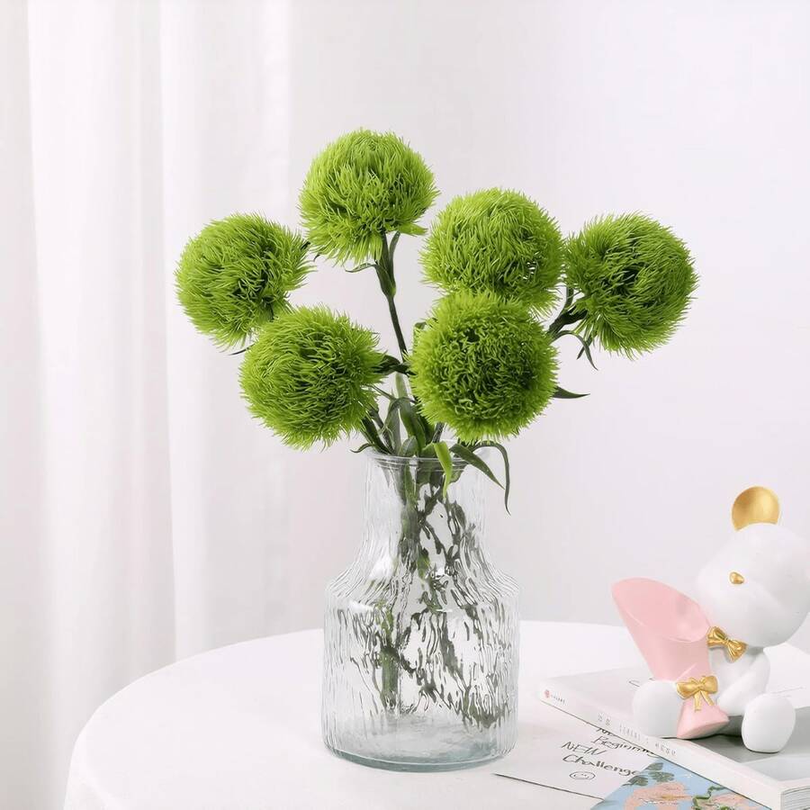 1/2/3pcs 56cm Artificial Plants With Fake Leaves And Eucalyptus Leaves, Suitable For Wall, Living Room, Bedroom, Wedding, Party Decoration, Desktop Decor. Home, Desktop, Kitchen, Wedding, Dining Table, Center Piece, Office, Garden, Outdoor, House, Yard Decoration, Suitable For Spring, Summer, Autumn, Winter. - light green - View 1