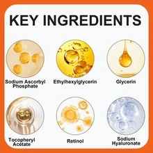 Tinh chất dưỡng da mặt Vitamin C, chứa Axit Hyaluronic và Retinol, nuôi dưỡng và làm căng mọng da, tinh chất dưỡng da mặt. - trái cam - Xem 5