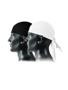 1 pieza/2 piezas Diadema/Pañuelo tipo gorro de pirata unisex, gorra deportiva de secado rápido para exteriores para senderismo, escalada, correr, verano, playa, vacaciones, festivales, viajes - A - Ver 7