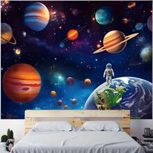 2D Flat, 1 Piece Space Themed Party Backdrop Banner - Vibrant, Suitable For Galaxy And Planet Designs, Polyester Material, Easy To Hang Indoor/Outdoor Photo Booth Decor, Applicable For Birthday, Anniversary, Themed Events, Space Party Decoration, Indoor/Outdoor Banner, Cosmic Theme, Easy Hanging Function, 2D Flat - Multicolor - View 3