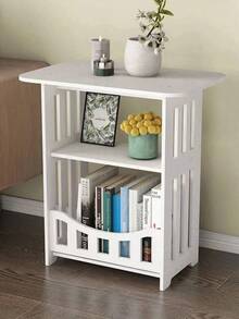 1个迷你方形边桌，创意简约设计，适用于客厅、卧室、床头、小户型公寓，北欧风格