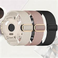 3条/套 编织弹力尼龙运动单圈表带，兼容三星Galaxy Watch、佳明手表、Amazfit手表、红米手表，通用18mm 20mm 22mm快拆尼龙弹性表带腕带手链，兼容Galaxy Watch7 6 5 4，智能手表配件 - 18mm - 查看 1