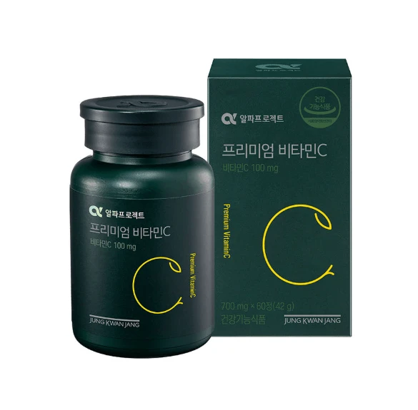 Jung Kwan Jang Alpha Project Premium Vitamin C Tablets 700mg * 60 | Daily Nutrition Supplement - Alpha Project 高齡維生素 C - 查看 1