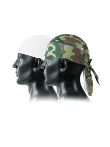 1 pieza/2 piezas Diadema/Pañuelo tipo gorro de pirata unisex, gorra deportiva de secado rápido para exteriores para senderismo, escalada, correr, verano, playa, vacaciones, festivales, viajes - A - Ver 5