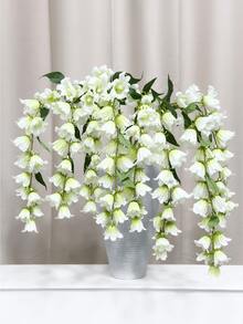 1/2/3支装，95厘米仿真铃兰，适用于墙面、客厅、卧室、婚礼、派对装饰、桌面摆设。家居、桌面、厨房、婚礼、餐桌、中心装饰、办公室、花园、户外、房屋、庭院装饰，适合春、夏、秋、冬四季。 - 白色 - 查看 7