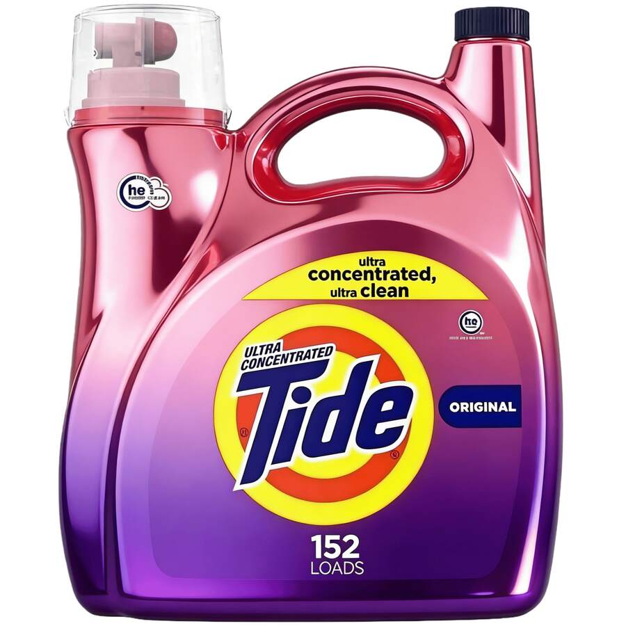 Liquid Laundry Detergent, Original Powerful Stain Removal, Long-Lasting Freshness, Trusted Clean, Gentle On Clothes, Ideal For High-Efficiency And Standard Washers, Keeps Clothes Soft & Smelling Fresh, Perfect For Large Families, Affordable & Effective For Everyday Laundry, Helps Maintain Fabric Integrity, Works Well On Tough Stains, Original Scent For A Classic Freshness.-Tidee Travel Sink Packets Size 3ct[Laundry Detergent, Laundry Pods, Fabric Softener, Fragrance, Oil Remover, Stain Remover, Laundry Bag, Travel Pack, Convenience Pack, Sample] - 彩色 - 查看 1