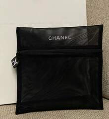 CHANEL 拉链极简便携旅行化妆包收纳袋 - 黑色 - 查看 2