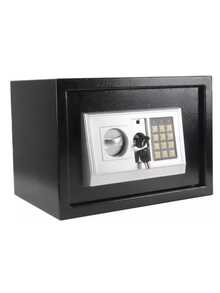 Caja Fuerte Digital de Doble proteccióncon Ranura para Depósito Rápido - Ideal para Hogar y Negocio - Acero Negro Reforzado 35x25x25 cm - Negro - Ver 8