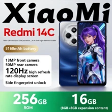 Xiaomi Redmi 14C Features A 6.88-Inch Eye-Protection Large Display, 120Hz High-Definition Screen, 50MP AI Dual Camera, 13MP High-Definition Main Camera, 5160mAh Large-Capacity Battery, Side-Mounted Fingerprint Unlock, Does Not Support NFC, And Supports OTA Updates. - Black - View 2