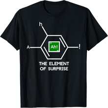 Ah-The-Element-Of-Surprise-Tee-Shirt - 黑色 - 查看 1