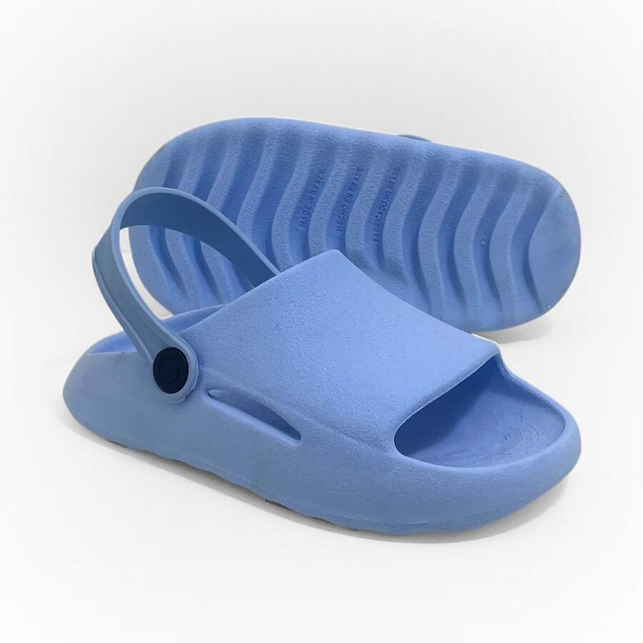 Boys' 2-In-1 Cloud Flip-Flops With Strap – Lightweight, Non-Slip And Comfortable - BB藍 - 查看 1