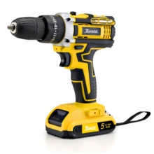 Destornillador Inalambrico Taladro Atornillador Inalámbrico Kit de Taladro - Amarillo - Ver 11