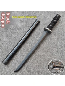 1件 2026新款黑龙白龙武士刀，木质道具，动漫工艺品，武器道具，节日装饰，完美的生日/节日/万圣节/圣诞节礼物，装饰品 - 彩色 - 查看 8