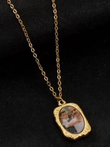 Custom Image Heart Locket Necklace For Women Stainless Steel Personalized Secret Romantic Anniversary Lover Jewelry Mama Gifts