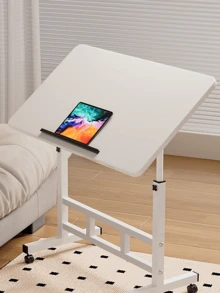 1 pieza Escritorio portátil para laptop, mesa de noche simple para estudiantes en el hogar, escritorio plegable y ajustable para escribir para apartamentos de alquiler - Multicolor - Ver 5