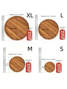 Juego de 4 platos, bandeja multifuncional, bandeja de servir esencial para el hogar, bandeja para suministros de alimentos, adecuada para fiestas festivas, servicio de restaurante - Marrón - Ver 11
