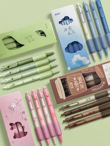 Press The Fountain Pen, European Bag, Soft Grip Pen, Plastic Colored Pen, Interchangeable Ink Bag Pen For Daily Writing, Perfect Gift For Friends - Multicolor - View 7