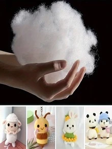 DIY填充材料，高弹沙发枕芯，毛绒玩具，手工枕芯，豆袋填充物 - 白色 - 查看 7