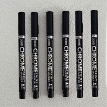 1支2毫米镀铬马克笔，DIY反光涂料马克笔，镀铬金/银色马克笔，适用于签名、汽车造型、艺术工艺，液体镜面马克笔，适用于银色石头、金属、塑料、纸张、模型，返校季必备 - 多色 - 查看 16