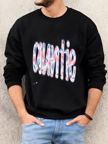 Hombres Camiseta De Tía®, Camiseta Floral De Tía Preppy, Nombres Sobrinos Sobrinos Personalizados, Nuevo Regalo De Tía, Anuncio De Embarazo Presente Sudadera - Negro - Ver 2