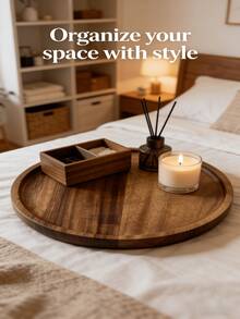 一套包含4个不同尺寸餐盘的托盘套装，多功能托盘，居家必备餐盘，餐饮服务托盘，适合派对和餐厅使用。