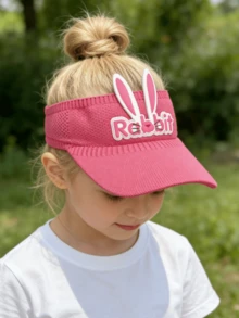 新款夏季儿童遮阳帽棒球帽婴儿遮阳帽男女童卡通兔子图案鸭舌帽 - 1PC - 查看 4