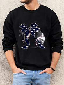 Hombres Crear Una Sudadera De Béisbol O Softbol Personalizada, Sudadera De Softbol Personalizada, Camisa De Béisbol, Camisa De Softbol, Sudaderas De Equipo. Sudadera - Negro - Ver 1
