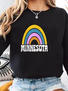 Women Plus Size Sports Sweatshirts - Black - View 1