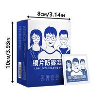 100片装眼镜湿巾，一次性眼镜清洁布，适用于眼镜、智能手机屏幕和镜头清洁