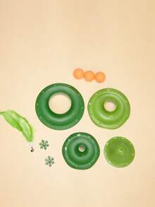 3-Bell Rattle Balls Cat Toy, Funny Cat Ball, Interactive Scratching Toy, Pet Toy - Multicolor - View 3