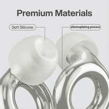 Nút bịt tai chống ồn bằng silicon, được mạ điện hoàn toàn mới, kèm theo 3 kích cỡ nút tai thay thế khác nhau, có thể giặt được, thoải mái và không gây đau, có thể tái sử dụng. - nhiều màu - Xem 5