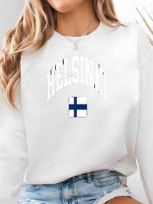 Helsinki Sudadera, Helsinki Camisa, Helsinki Finlandia, Finlandia Camiseta, Bandera Finlandesa, República De Finlandia, Finlandia Camisetas De Fútbol Sudadera - Blanco - Ver 2