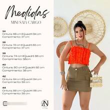 女士牛仔半身裙 - 米色 - 查看 8